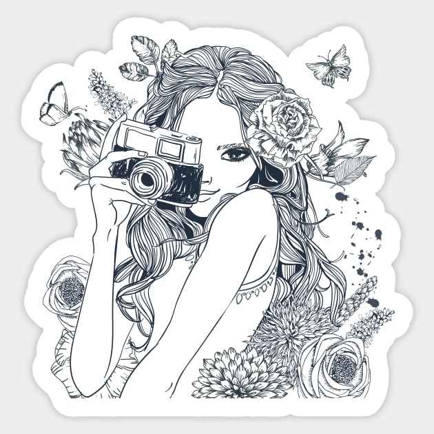 Photo Girl Sticker by EveFarb